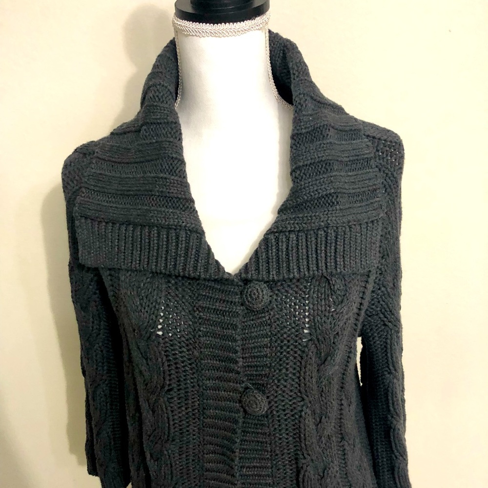 ESPRIT Charcoal knitted cardigan